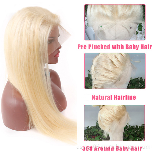 Usexy HD glueless blonde human hair full lace wig,HD wig vendor 100% natural brazilian human hair full lace wigs for black women